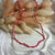 CL107 Collana argento con pepite piccole e nodi in filo nautico colorato (ciondolo o passante a scelta)