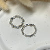 A013 Anello elasticizzato con pepite piccole e mini