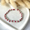 B0186 Bracciale con cuori e nodi in filo nautico colorato