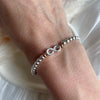 B0264 Bracciale con palline e simbolo infinito “ per sempre mamma”
