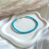 B0271 Bracciale con palline in pasta di turchese da 3mm