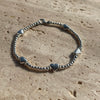 B014 Bracciale con cuori alternato a palline