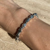 B020 Bracciale con borchie grandi e 2 rondelle