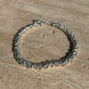 B024 Bracciale nodini argento