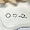 CL115 Collana in argento con perle di fiume in gradazione con moschettone porta ciondoli a scelta