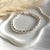 B0300 Bracciale cilindri martellati grandi