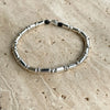 B026 Bracciale cilindri e nodi argento