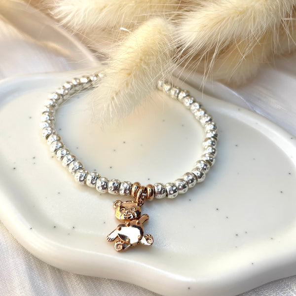 B104 Bracciale Bubi con granelli nuovi