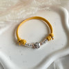 B0278 Bracciale in cordino cerato con rondelle e fiore “grazie maestra” passante