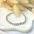 B0174 Bracciale palline martellate (possibilità di scegliere uno o più ciondoli e passanti da inserire)