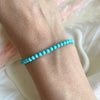 B0271 Bracciale con palline in pasta di turchese da 3mm