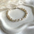 B0190 Bracciale argento con perle di fiume in gradazione