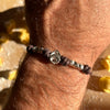 B112 Men's Bracelet with Waxed Cord and Tortellino Loop