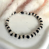 B035 Bracciale con granelli nuovi e nodi filo nautico