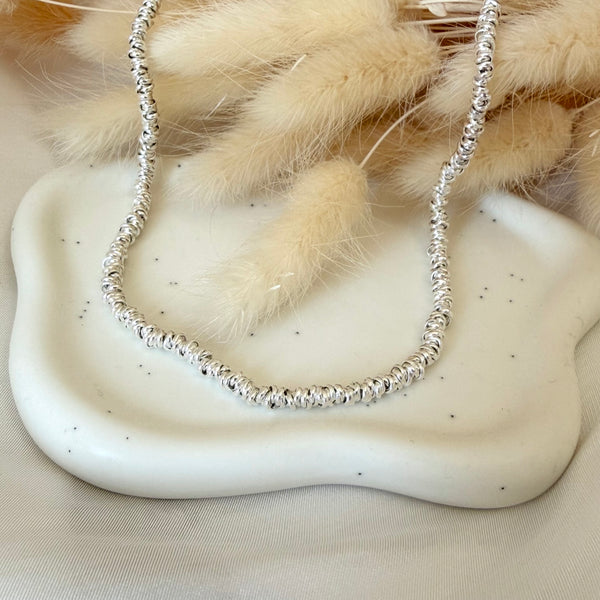 CL0151 Collana argento con nodini mini