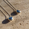 CL027 Collana con cuore argentato bomby dritto o storto