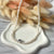 CL106 Collana con perle di fiume taglio conchiglia e pepitone centrale argento