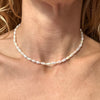 CL105 Collana con perle di fiume risine
