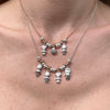 CL070 Family Necklace with Family First Charms and New Grains