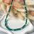 CL018 Collana in argento con pietre sfaccettate