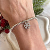B0225 Bracciale cubotti luminosi con fiocco di neve