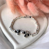 B155 Family Bracelet with Hammered Nuggets and Washers