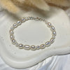 B0190 Bracciale argento con perle di fiume in gradazione