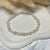 B0190 Bracciale argento con perle di fiume in gradazione