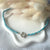 CL084 Collana con rondelle di turchese e argento con a scelta moschettone salvagente per inserire i ciondoli
