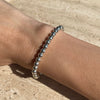 B068 Bracciale con palline medie lisce