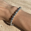 B085 Bracciale con palline sfaccettate grandi