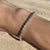 B047 Bracciale con cilindri piccoli lisci