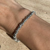 B024 Bracciale nodini argento