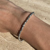 B034 Bracciale granelli piccoli e rondelle