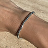 B042 Bracciale con cilindri, palline martellate e rondelle