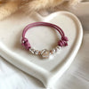 B0195 Bracciale baby con Cordino Cerato e casina family passante