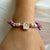 B0195 Bracciale baby con Cordino Cerato e casina family passante