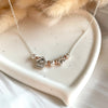CL124 Collana rolò in argento con casina Family passante e zampa passante