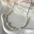 CL0160 Collana con pepite mini argento e margherite