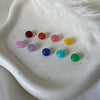 A023 Anello elasticizzato pepite mini e rondella di giada colore a scelta