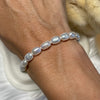 B0191 Bracciale argento con perle di fiume