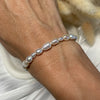 B0190 Bracciale argento con perle di fiume in gradazione