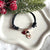 B0213Bracciale cordino cerato con pupazzo di neve e cuore