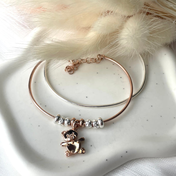 B161 Bracciale rigido regolabile con Bubi