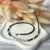 CL014 Necklace with hematite stones and river pearls