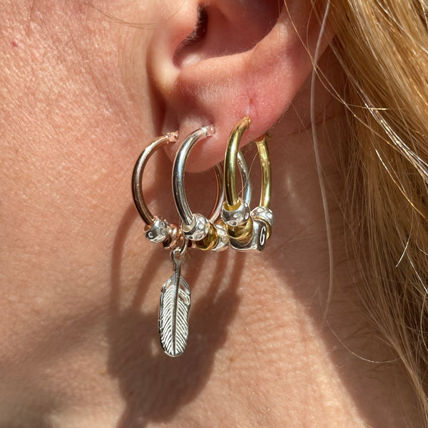 O002 Mono orecchino cerchietto personalizzato